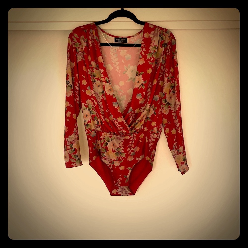 Zara sheer top. Bodysuit. Really fresh. Brand new. Does not fiit me